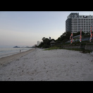 Wir haben in Thailand bereits schönere Strände gesehen als diesen in Hua Hin